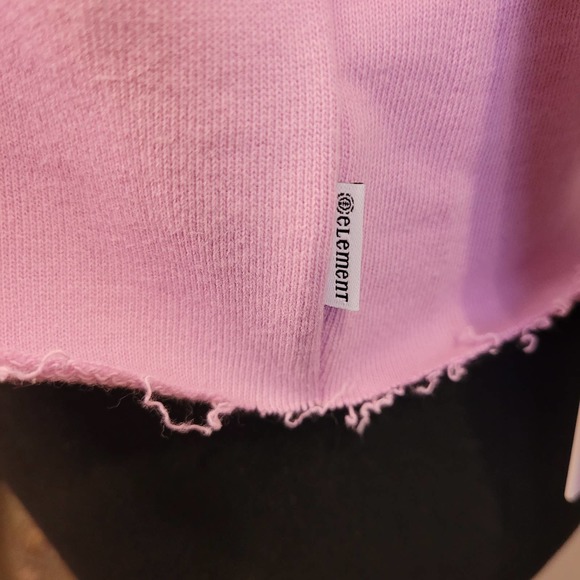 Element Women's NWT Crop Pullover Raw Hem Hoodie Size X-Small - Picture 6 of 11